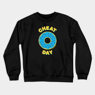 Cheat Day (Blue Donut) Crewneck Sweatshirt